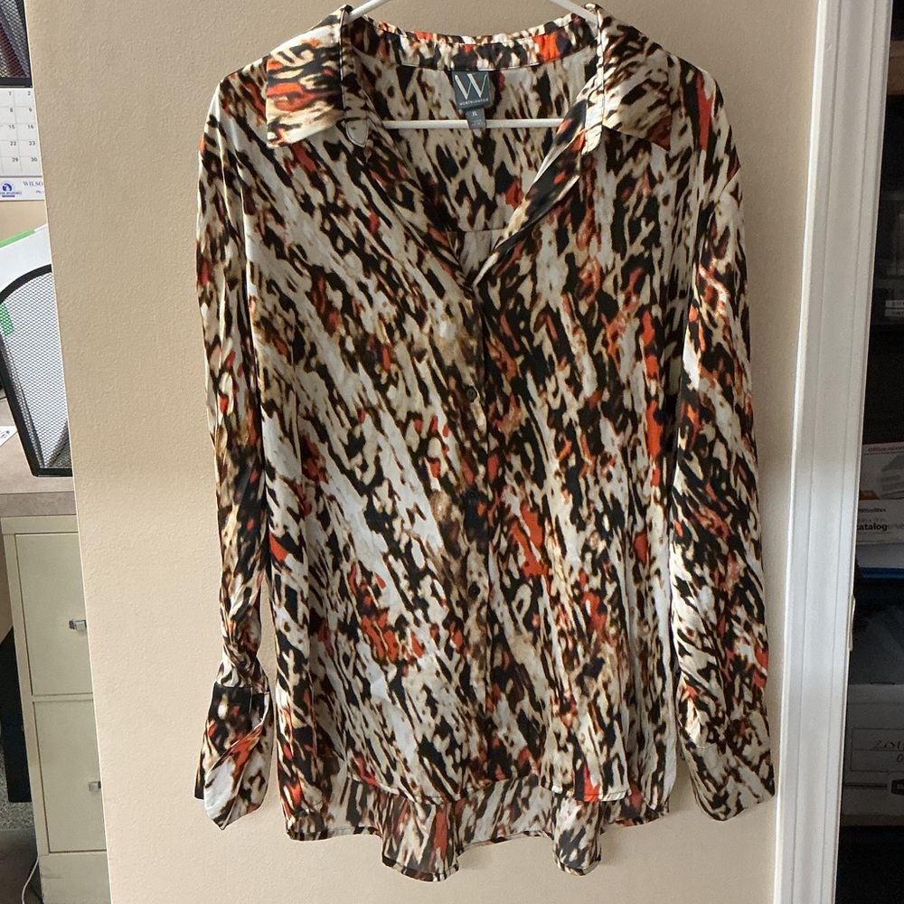 Women's Multicolor Patterned Blouse - image 1